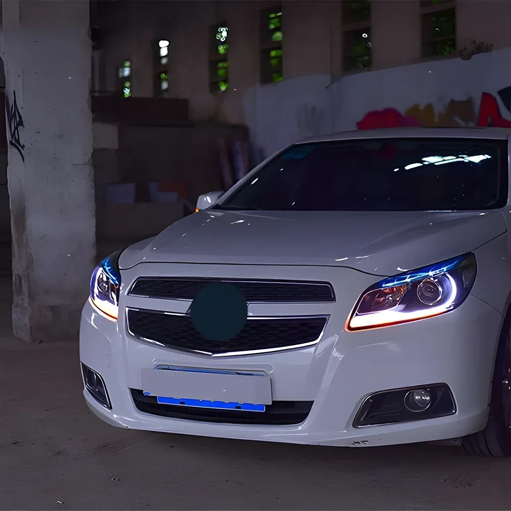 

For Chevrolet Malibu 2012-2014 Car Front Lamps Upgrade High Quality Projector Lens Tool Accessories LED Auto Headlights Assembly