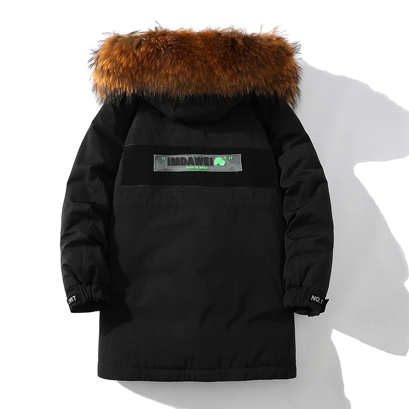 

Модная свободная мужская пуховая куртка для активного отдыха, зимнее пальто в новом американском стиле, молодежная модель из полиэстера, белая.