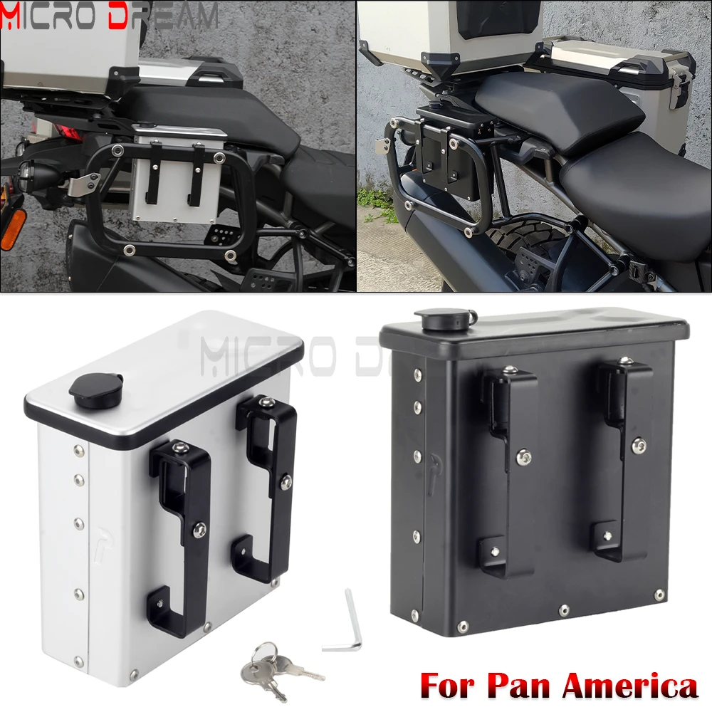 

Motorcycle 2.3L Toolbox Right Side Bracket Storage Box Case Tool Box For Harley Pan America 1250 Special RA1250S RA1250 2021-Up