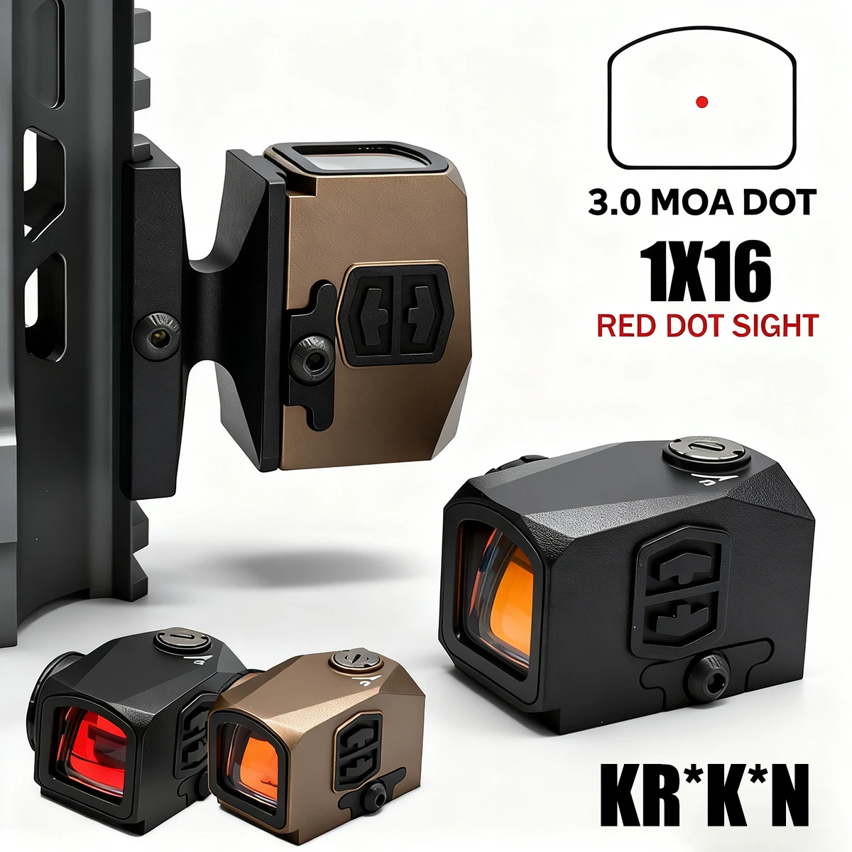 

Original Optic K*A*EN 1x16 Red Dot Sight Tactical 3MOA Closed Reflex Sight Compact Scope for Hunting Accessories
