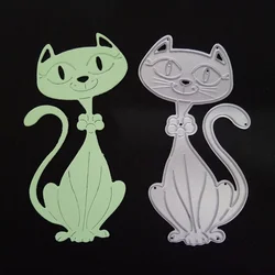 Lovely Cat Metal Cutting Dies Scrapbooking Album Paper Cards Decorative Crafts Embossing Die Cuts