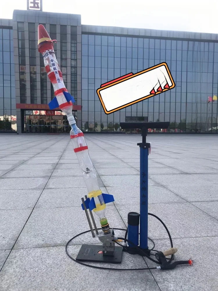 

Professional Level Two Water Rocket Kit with Separator And Parachute for Science Experiment Competition Full Set Model Making...