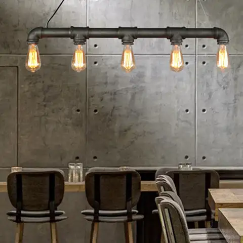 Industrielle Steampunk Wasserpfeife Hängelampe Pendelleuchte Loft Café Heimdekoration