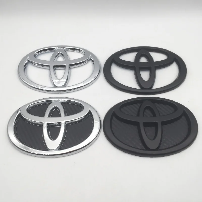 1pcs 3D ABS for TOYOTA car front hood Emblem Rear Tailgate trunk badge Steering Wheel sticker Decal styling Auto Accessories