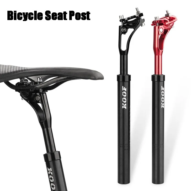 

Mountain Bike Seat Post Aluminum Alloy Shock Absorber Hollow with Waterproof Sealing Ring Adjustable Spring Tension