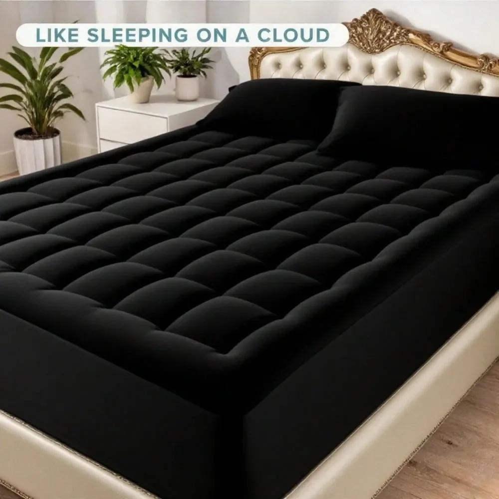 

Topper Plush Cooling Breathable Airflow Mattress Cover, 8 To 21 Deep Pocket, Soft Polyester Fiber, Fits , RVs Home Beds, Rv