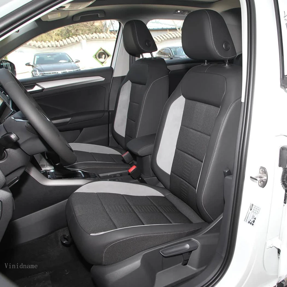 For Volkswagen T-Roc 2017 2018 2019 2020 2021 2022 2023 2024 2025 PU Leather Custom Car Seat Covers Set Protector Accessories