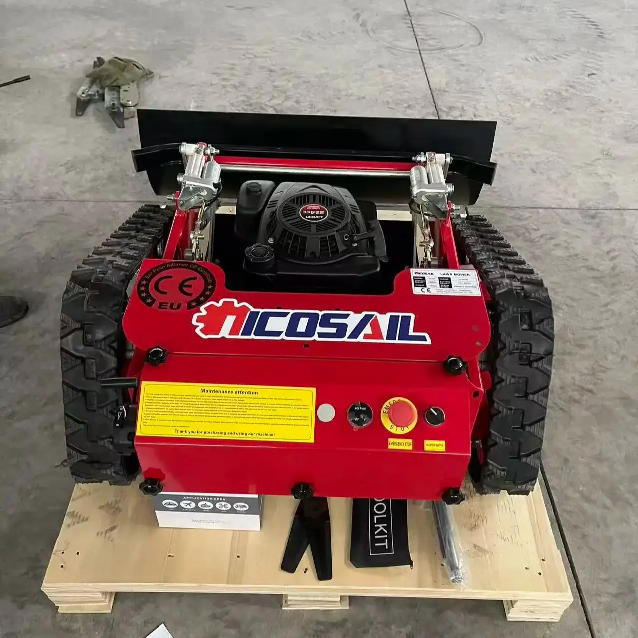 Umweltfreundlicher Kettenrasenmäher, geringer Emissionsgrad, ergonomisch, geeignet zum Begrünen in malerischer Bereichen