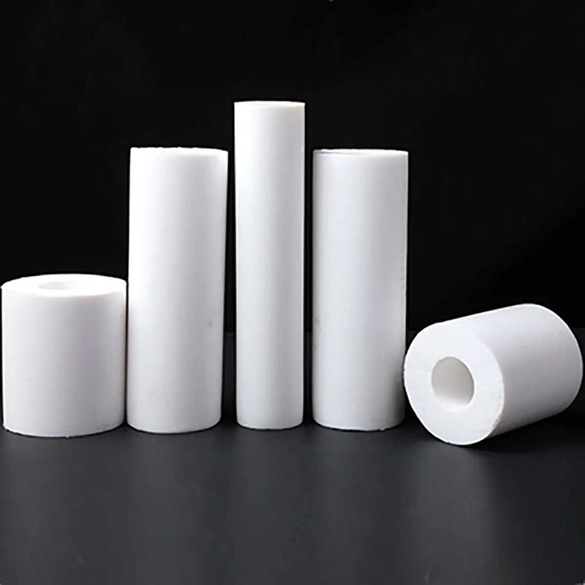 500mm White PTFE Tube ID 6/8/10/12/13/14/15/16/17/18/20/2526/30-50mm Hollow Rod Environment-friendly Non-toxic DIY OD 15-65mm