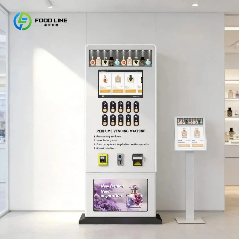 Customize Standing Miniature Perfume Vending Machine Contactless Payment Digital Perfume Spray Vending Machine For Business Mall