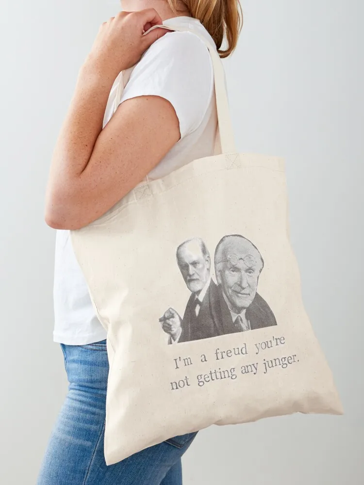 

I'm A Freud You're Not Getting Any Junger Tote Bag canvas shopping bag shopping bags foldable sacs de shopping Handbags women
