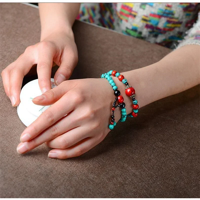 Hot Selling Natural Hand-carved Jade Turquoise Bracelet Fashion Jewelry Accessories Bangles Men Women Lucky Gifts