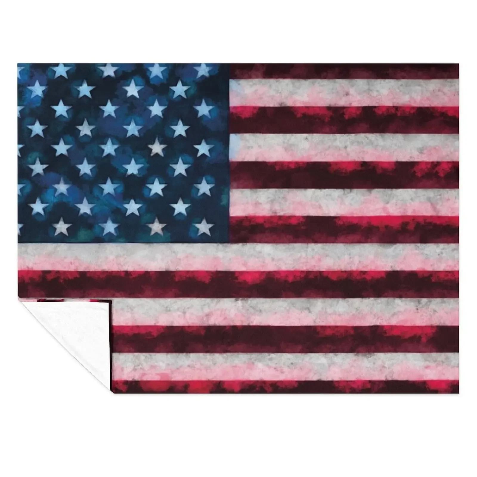 

USA flag Throw Blanket Large funny gift Giant Sofa Moving Blankets