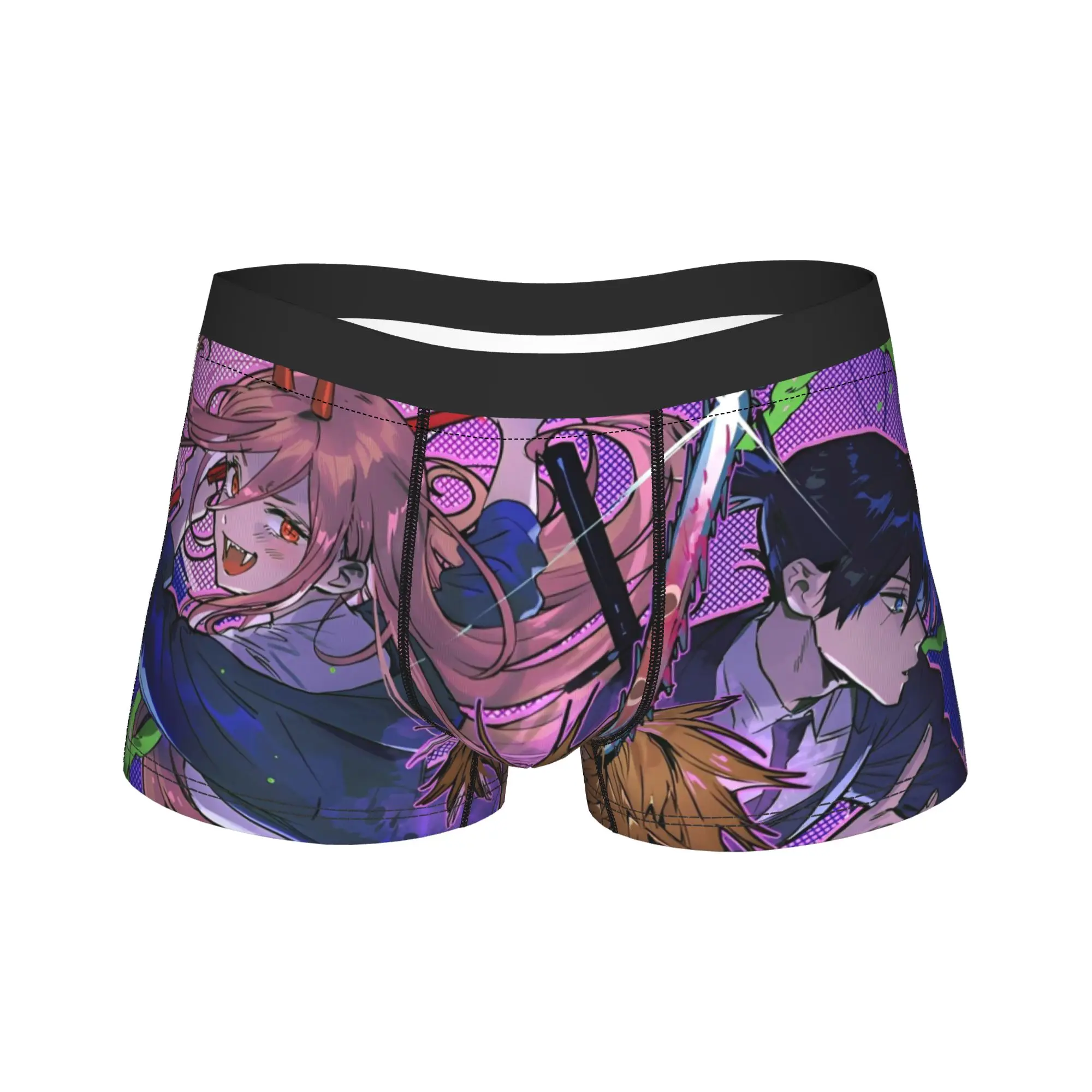 

Мужское нижнее белье с бензопилой Man Reze Power Aki Denji, сексуальные трусы-боксеры, шорты, мужские трусы из полиэстера, большие размеры