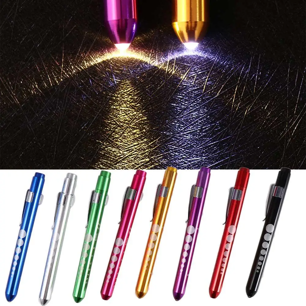 

Light Otoscope Pocket Clip Ophthalmoscope Work Inspection LED Pen Light Penlight Torch Doctor Nurse Pen Flashlight Torch