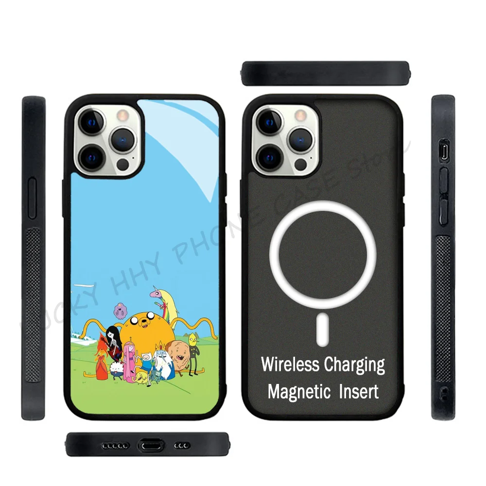 

Cartoon Phone Case Phone Case Strong Magnetic For IPhone 15 14 13 Pro Max 11 12 Mini Adventures Time For Magsafe