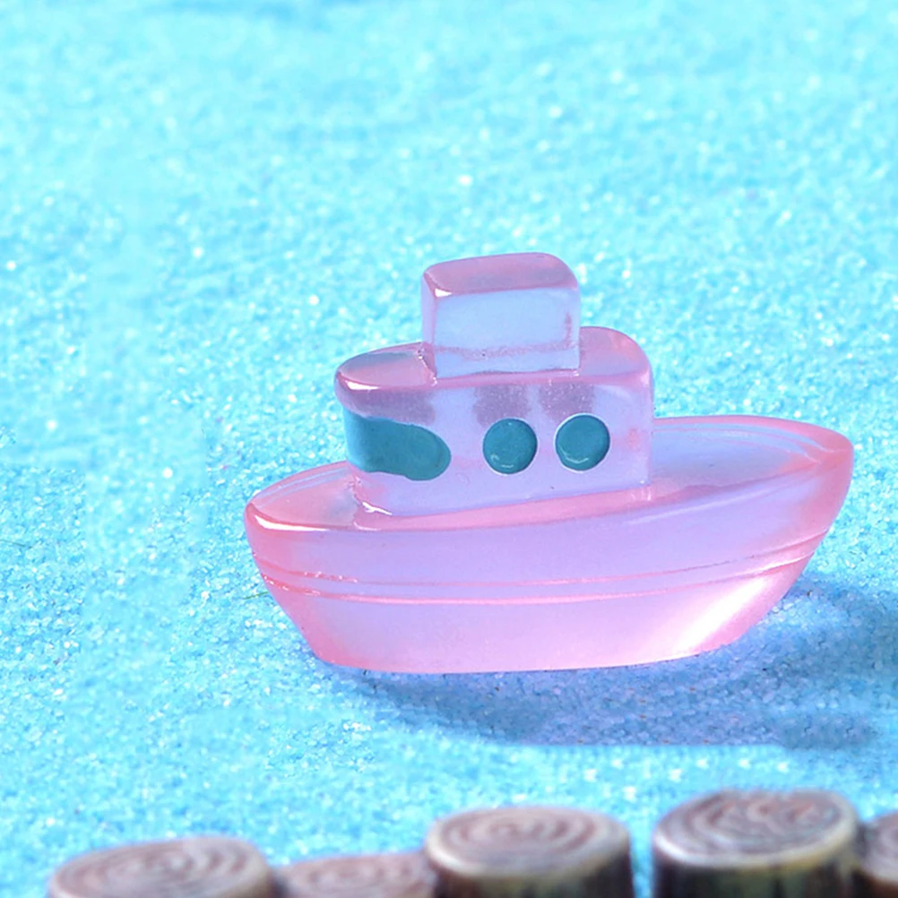 

12pcs Mini Boat Cruise Ship Miniature Boat Models for DIY Crafts Micro Landscaping Decorations Sand Table