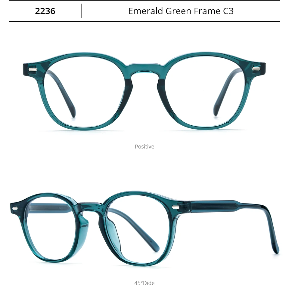 NIANZHEN TR90 Brillengestell Herren Quadratisches Markendesign Brillen Damen Retro Vintage Brillen Ultraleichte Japanische Brillen 2236 – Detail 4