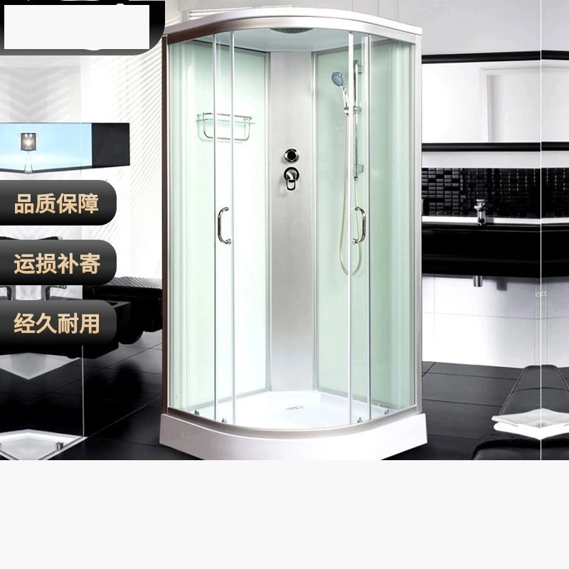 

Integral shower room arc fan household shower partition integrated bath room bath curved bathroom warm air and water