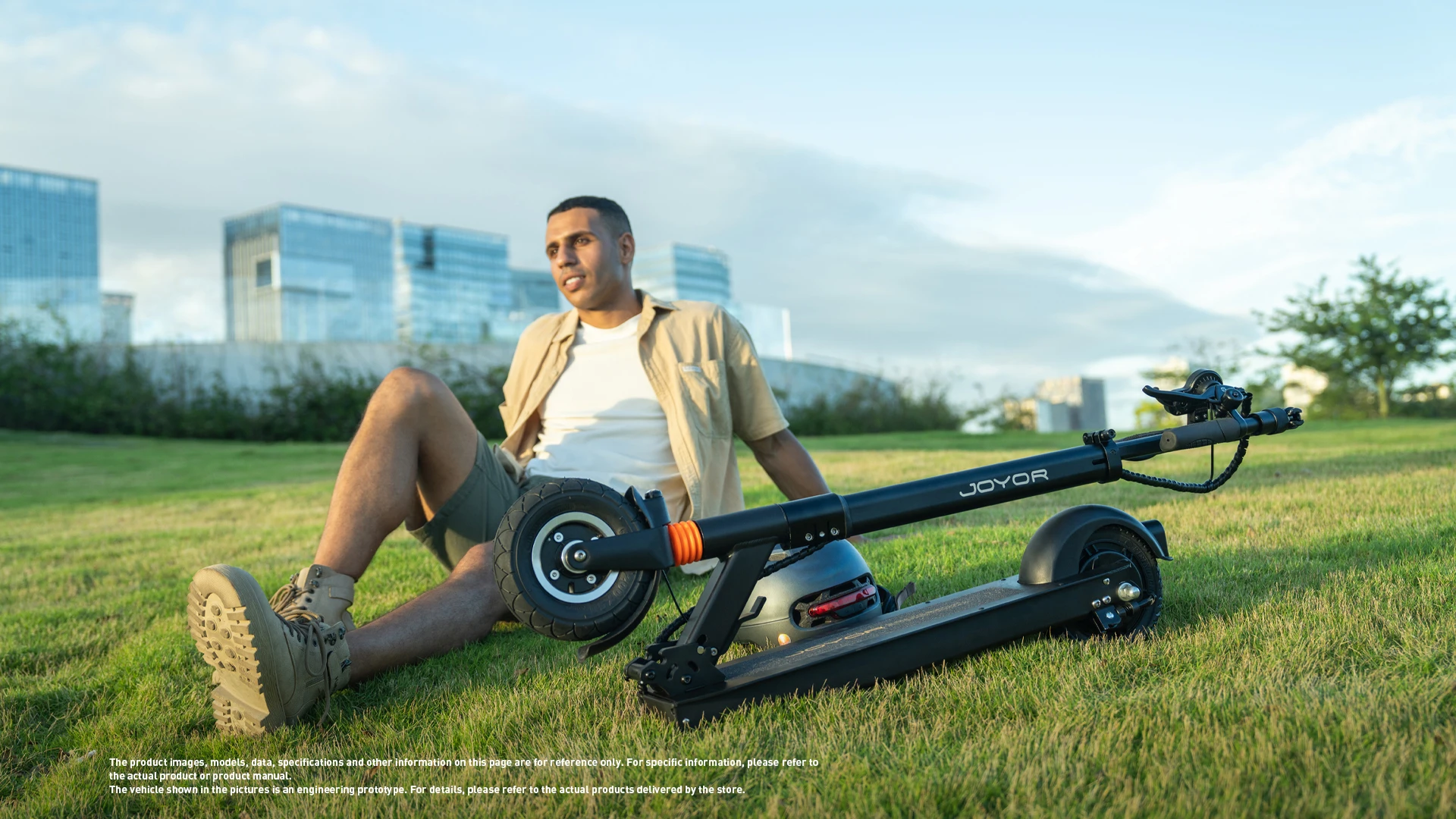 JOYOR F5 Premium Version E-Scooter 48V10.4AH 8-Zoll Vorderreifen (luftgefüllt) und Hinterreifen (vollgummiert) für den Stadtverkehr – Detail 10
