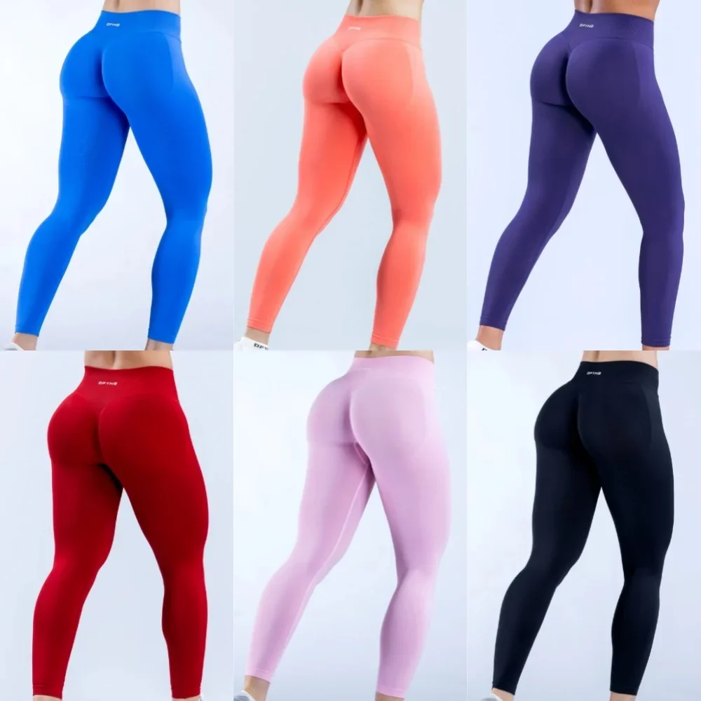 임팩트 레깅스 여성 컬 업 원활한 요가 바지 고품질 레깅스 로우 립 피트니스 바지 하이 스트레치 피트니스 스타킹