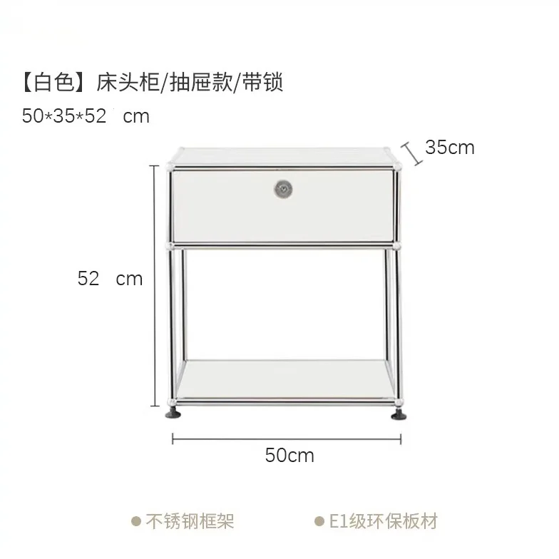 Used modular cabinets, bedroom, household stainless steel bedside cabinets, sofa side cabinets, living room dressers