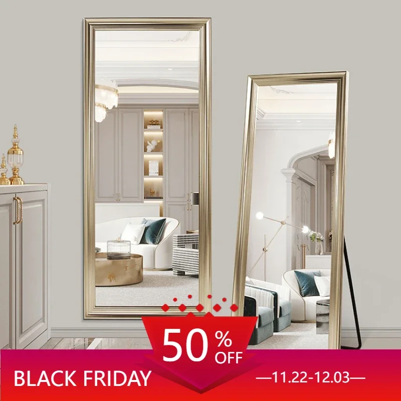 Custom Gold Decorative Mirrors Bathroom Floor Big Full Length Mirror Heart Large Vintage Huis Decoratie Home Decorations CN50ZS