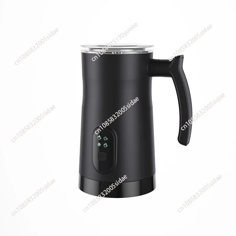 Milk Steamer Stainless Steel Foam Maker Automatic Milk Warmer 300ml Large Capacity for Cream Macchiato Cappuccino Coffee