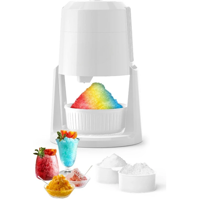 Shaved Ice Machine, Multi-Ice Shaver Machine with Adjustable Blade, Snow Cone Machine for Homemade Shaved Ice, Slushie Machine