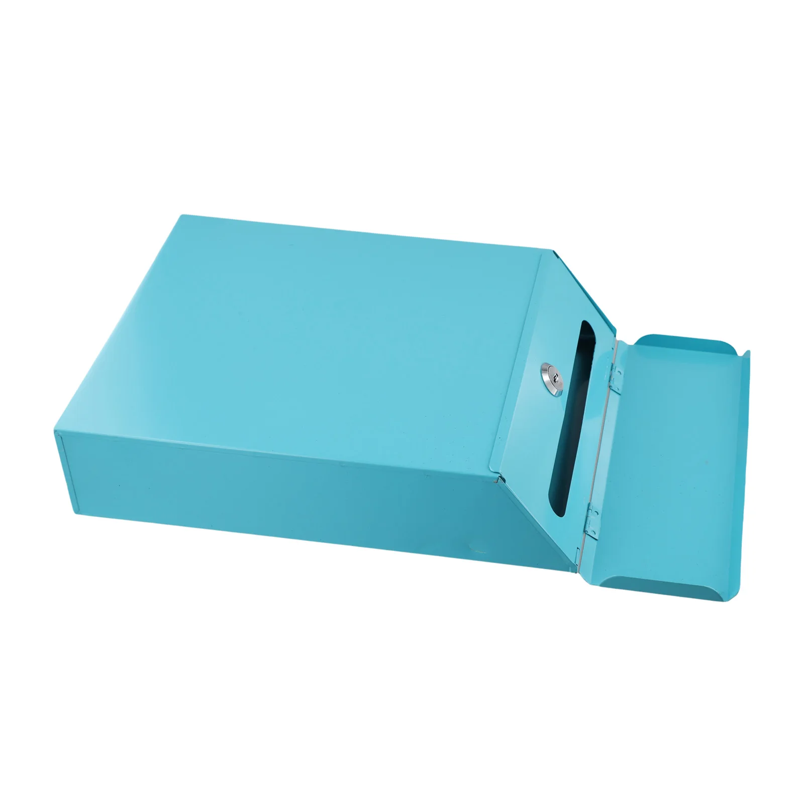 Lockable Wall Mounted Mailbox with Two Keys Iron Rustic Design for Secure Mail Holding and Stylish Wall Decoration