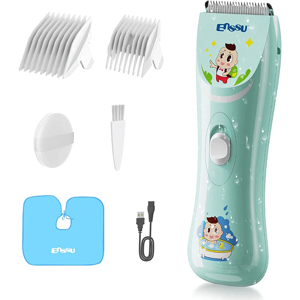 Baby Hair Clippers Quiet Trimmer for Kids Children Waterproof Rechargeable Cordless Haircut Machine for Toddler and Boy