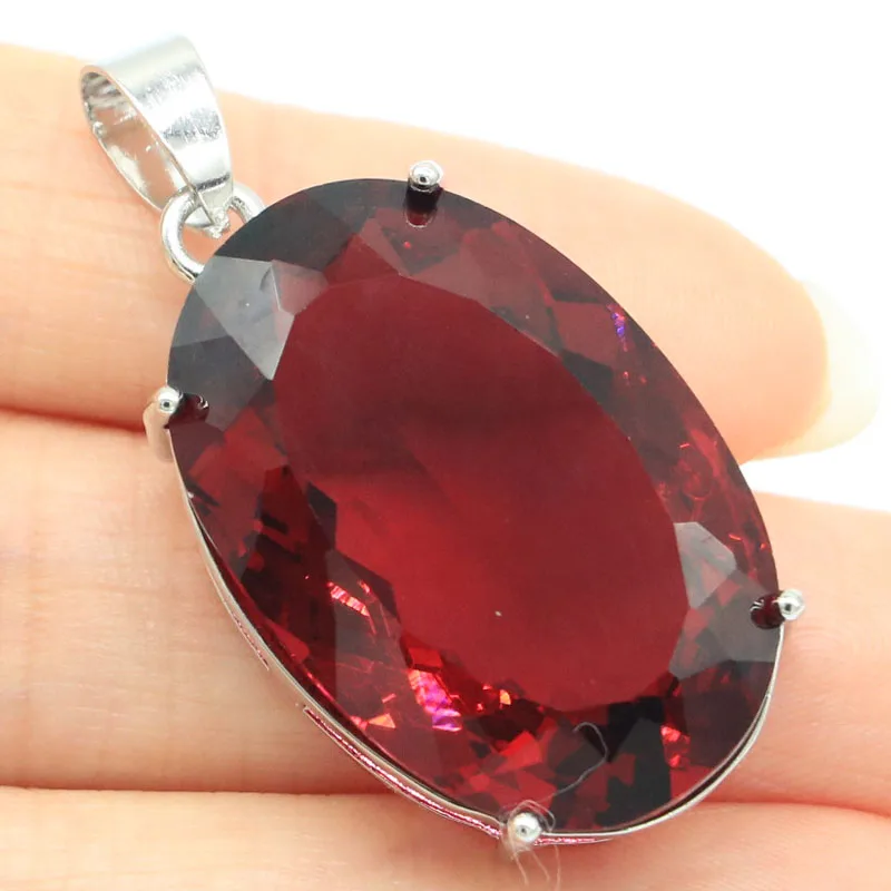 Buy 5 Get 1 Free 40x20mm Eye Catching 11.5g Big Gemstone Golden Citrine Pink Tourmaline London Blue Topaz Silver Pendant