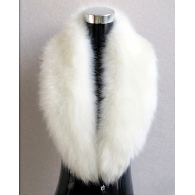 Imitation fox fur collar women's shawl large fur collar scarf, warm and thickened imitation fur scarf