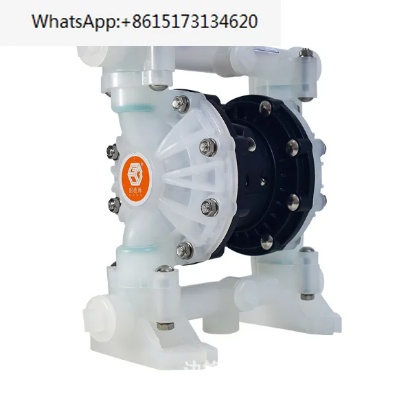 Pneumatic diaphragm pump, fluoroplastic, PVDF, aluminum alloy, stainless steel, pneumatic pump, QBY3-40