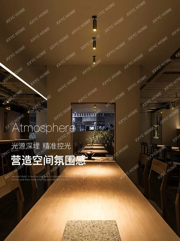 Pequeno holofote para restaurante, LED Track Light, Milk Tea Shop Bar Atmosfera