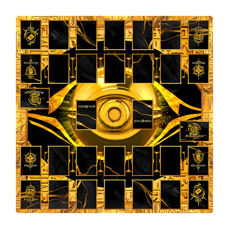 600X600X2Mm Yu-Gi-Oh! Millennium Eye Card Battle Table Mat Two-Player Board Game Card Battle Mat Anime Cards Gift Toys