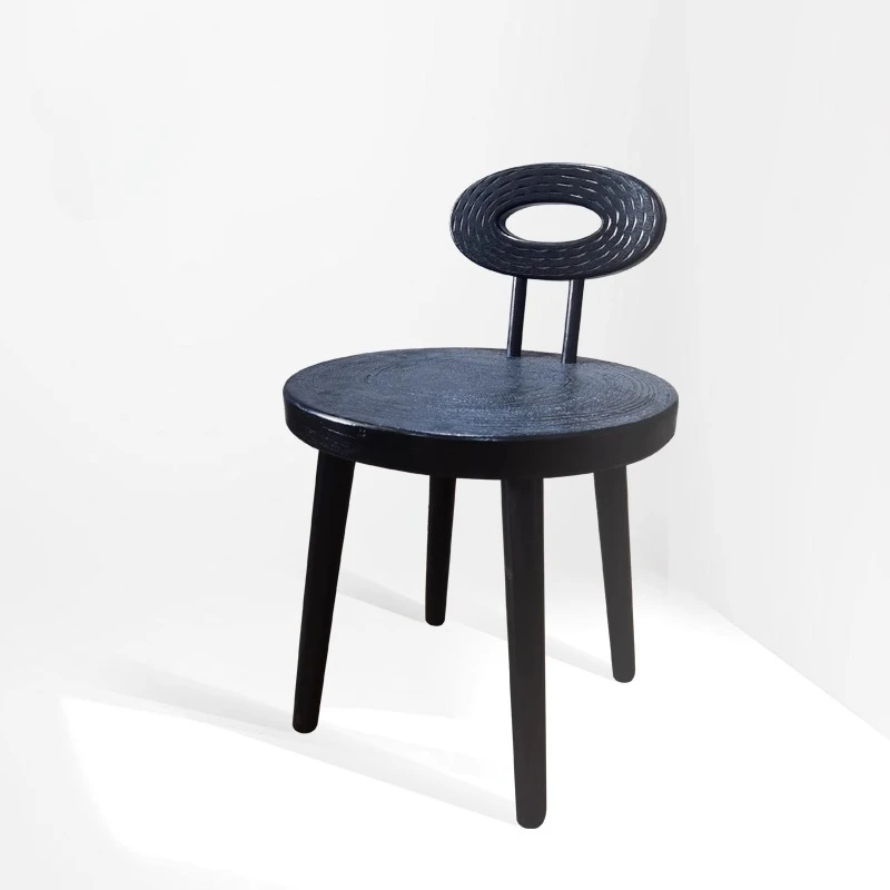 Japanese Dining Chairs Designer Modern Restaurant Chairs Coffee Shop Hotel Backrest Seat Wabi-sabi