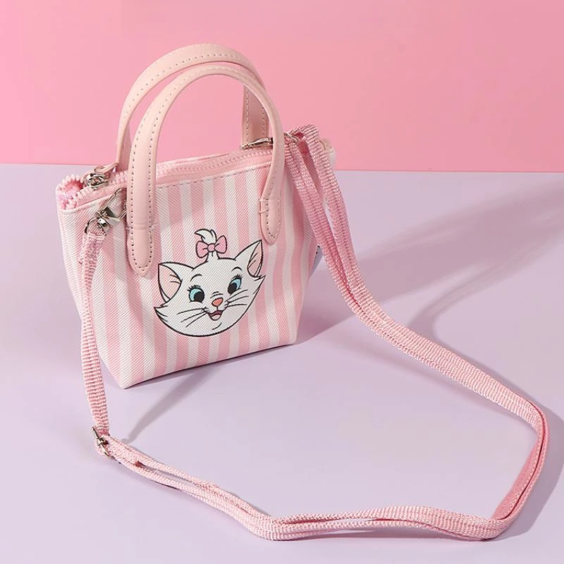 Miniso Kawaii Disney Marie Cat lucyfer Mini torby portmonetka dziewczyny Anime torba na ramię Crossbody kreskówka torebka na prezent