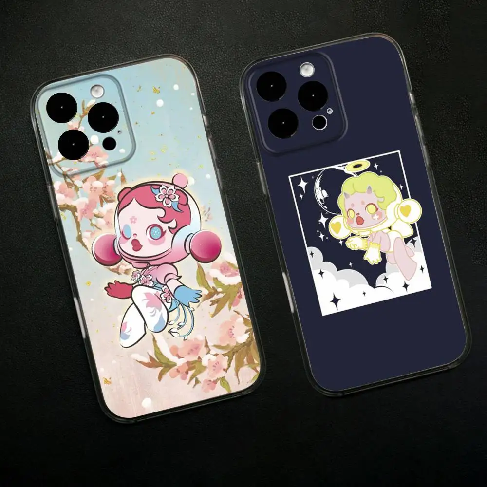 

Cute S-SkullpandaS Phone Case For iPhone 16,15,14,13,12,11 Plus,Pro,Max,XR,XS,X,7,8 SE,Mini Transparent Silicone Soft