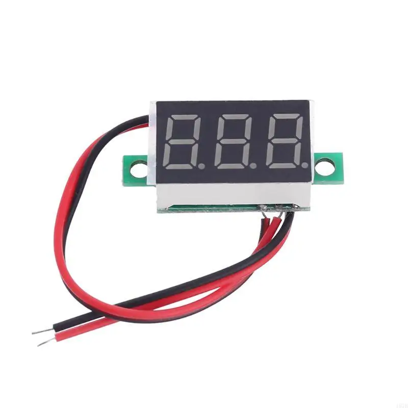 Easy to Install 4.5-30V Two-wire for DC Meter with Red LED Display Digital Voltmeter Best Car or Motor Replace