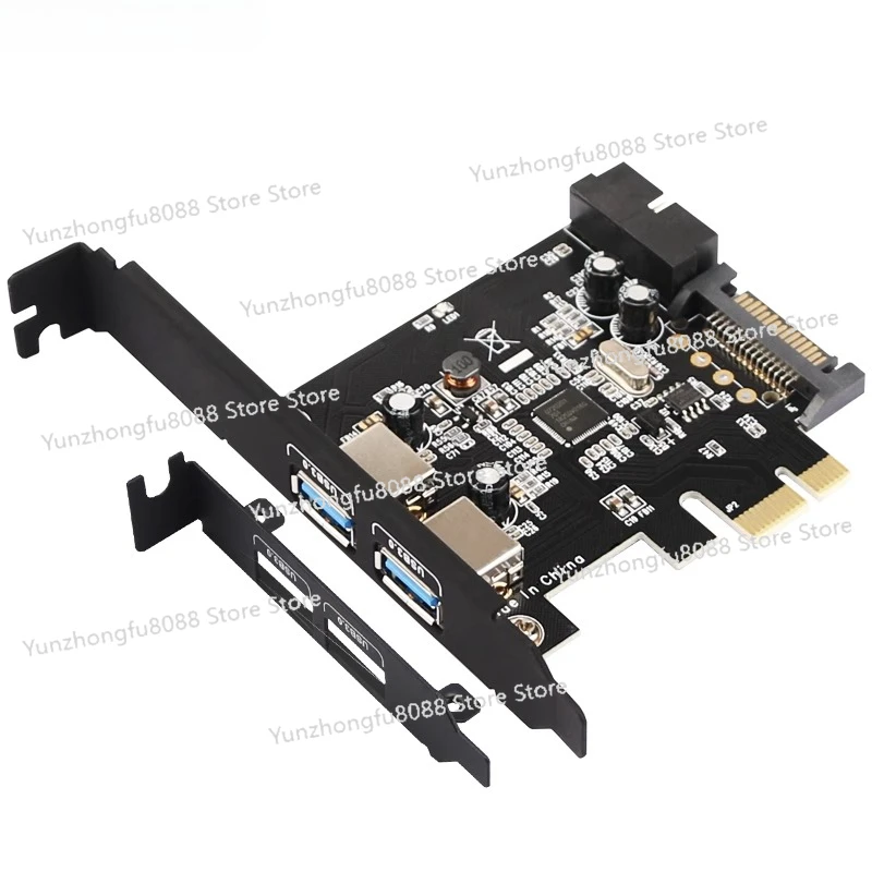 

PCI-E To 3.0USB Expansion Card NEC720201 Desktop Computer Front Panel HUB Hub