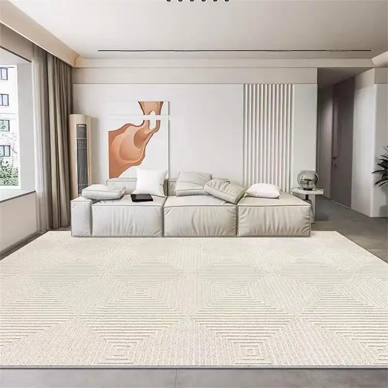 

Luxury Cream Style Rugs For Living Room Home Minimalist Carpet Bedroom Warm Soft Area Rug Nordic Sofa Coffee Table Floor Mat