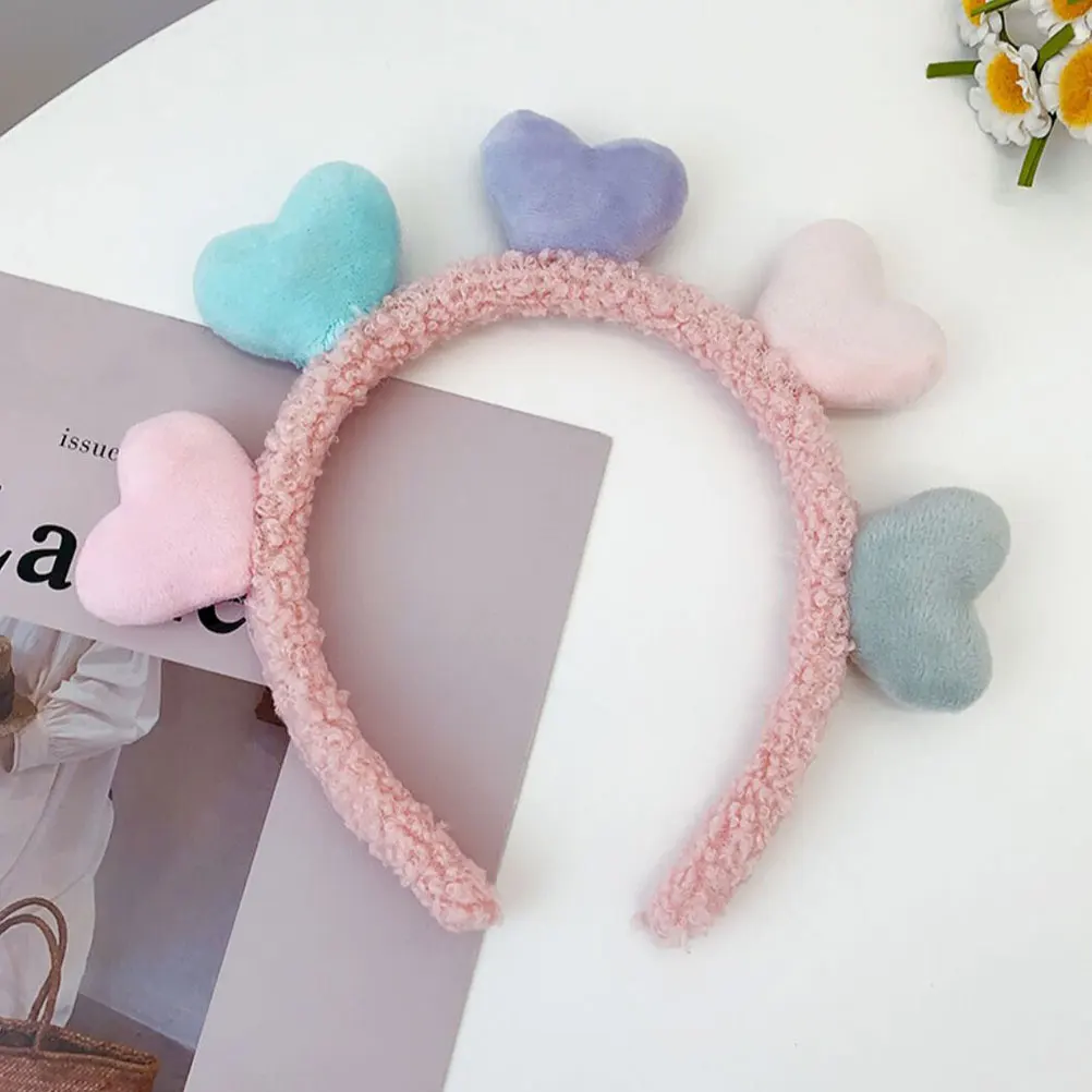 

Heart Headb Valentines Day Hair Decor Girls Accessories Women Gifts Bright Color Durable Children Wear