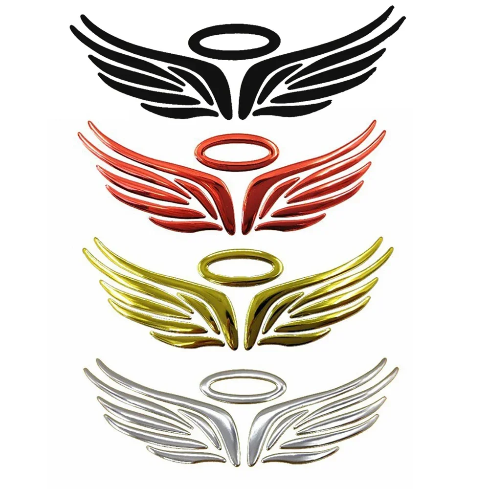 4 Colors Hot 3D Angel Fairy Wings Car Styling Sticker Auto Truck Logo Emblem Badge Decal Decoration Car Decor Car Sticker