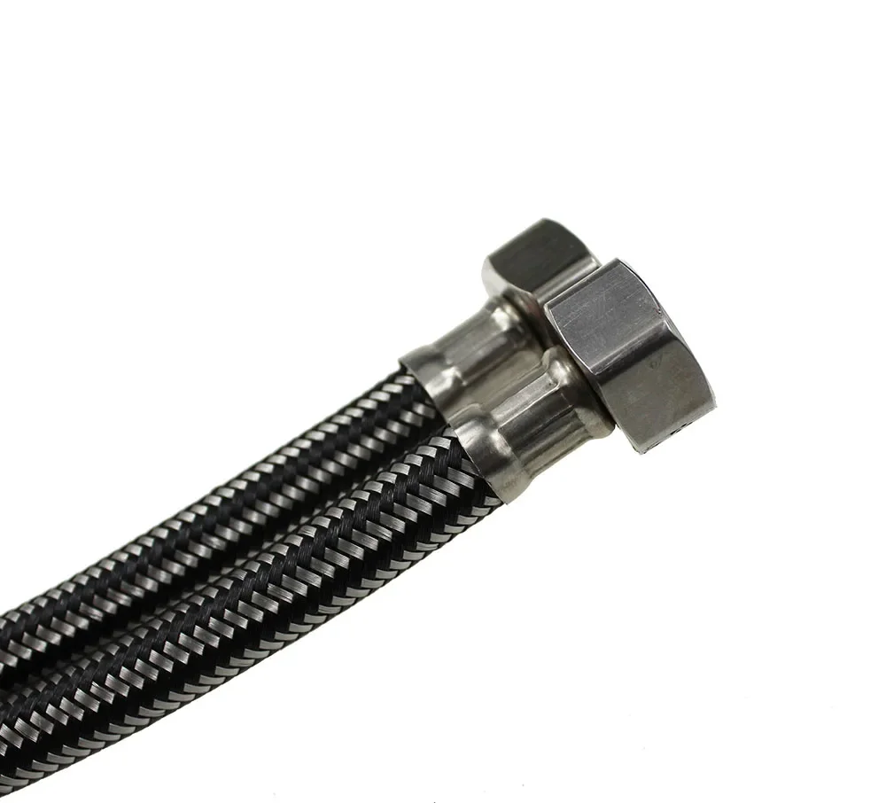 2 pz di G1/2 600mm In Acciaio Inox Flessibile miscelatore freddo/caldo Rubinetto di Alimentazione Dell'acqua 4 ''Tubi di 60 cm Spedizione Gratuita