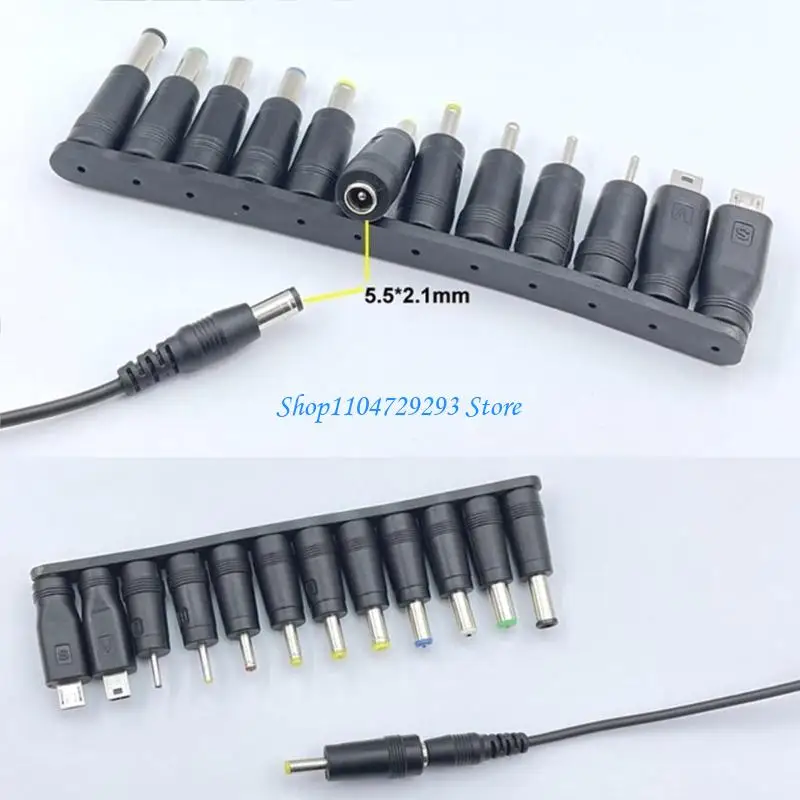 5V USB to DC5521 Charging Cord Reliable Power Cable+Adapters for Various Devices 