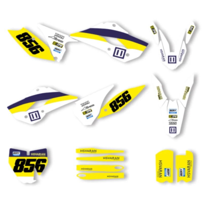 

DSMTECH Motorcycle Graphics Decal Stickers Kits For Husqvarna TC85 TC 85 2014 2015 2016 2017 011