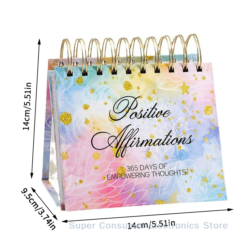 

Яркий настольный флип-календарь 2025 года, мотивационные высказывания, цветные внутренние страницы, домашний декор