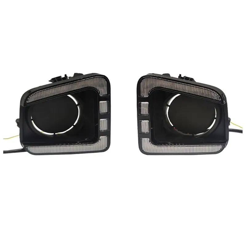 

Prominent LED Daytime Running Lights For Toyota 2014-2021 White DRL Amber Turn Signal Lights Front Bumper Fog Light