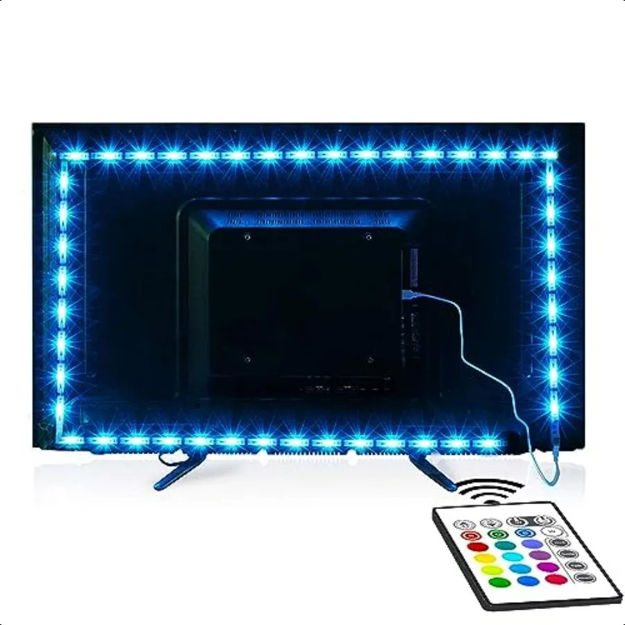 

Tv Led Backlight Maylit 8.2ft Led Strip Lights for 4060in Tv USB Powered Tv Lights kit with Remote RGB Bias Lighting for Room D